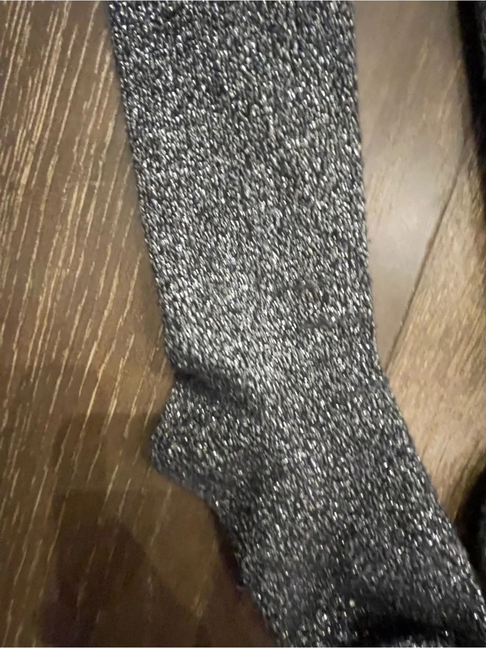 Black & Silver Sparkle Tights